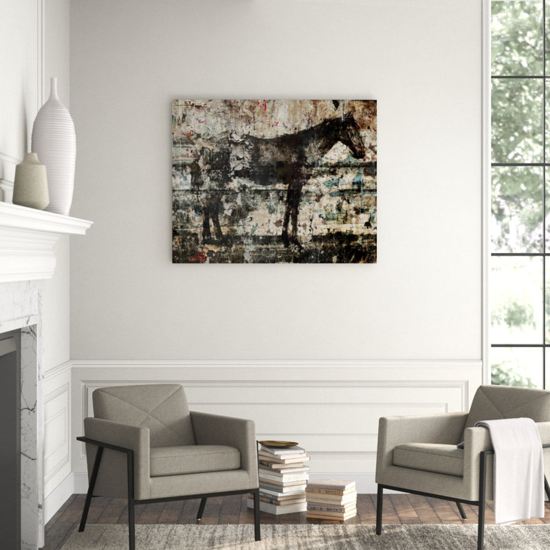 Stallion De Constructed I Print by Chelsea Art Studio, 40" H x 50" W x 1.5" D, Outdoor