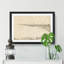 Coastline by Katsushika Hokusai - Framed Print-55621310-55621311