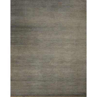 Tapis rectangulaire en laine noué à la main Textures
