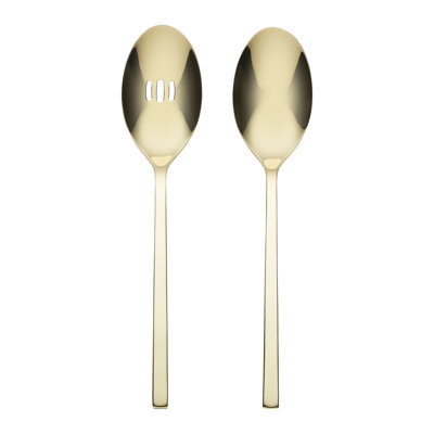 Ensemble de 2 cuillères à servir Oneida Allay Champagne