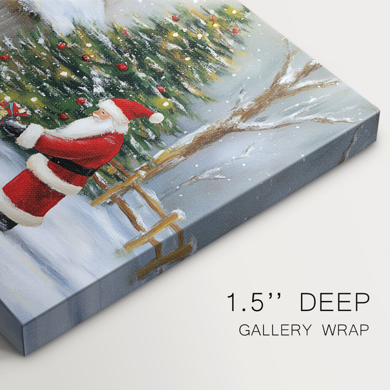 Art de Noël de Noël III - Toile tendue avec châssis-CLX, H 16 po x l 24 po