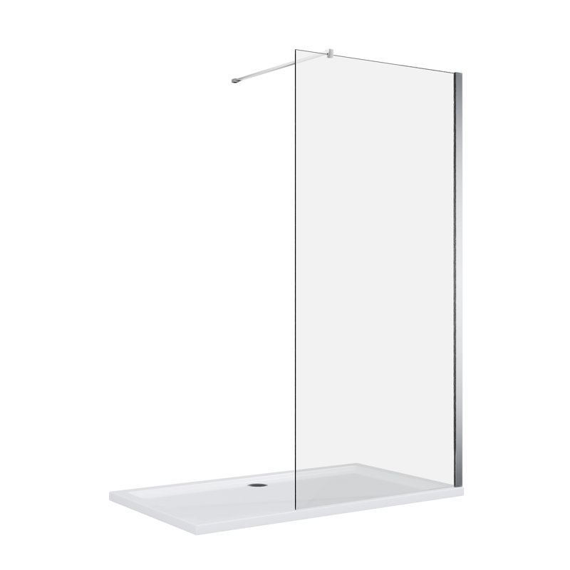Brassfield Walk in Shower Screen, 190cm H x 110cm W