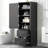 Tall Bathroom Storage Cabinet, Freestanding Storage Cabinet With Two Drawers And Adjustable Shelf, Mdf Board With Painted Finish, Black-833512111