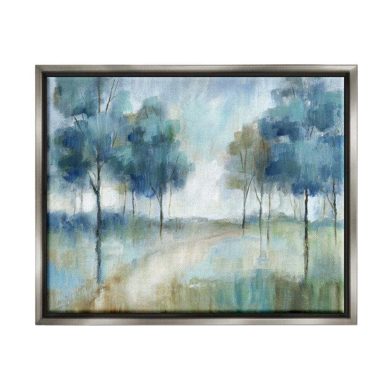 Art mural sur toile flottant Wildon Home®, H 25 po x l 31 po x P 1,7 po, Cadre flottant gris lustré