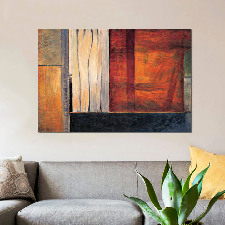 «Global Perspectives I» par Max Hansen, reproduction d'art graphique sur toile, H 40 po x l 60 po x P 1,5 po