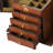 5 Layer Wooden Jewelry Box with Mirror and Combo Lock Vintage Style