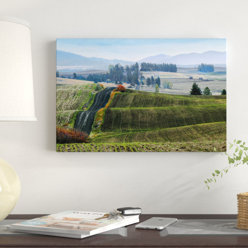 Photographie sur toile, "Pastoral Countryside", H 12 po x l 18 po