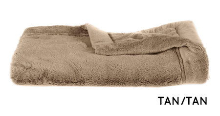Lush Luxury Mini Baby Blanket, Tan
