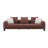 Mardi Maroon Tweed Sofa W/6 Pillows