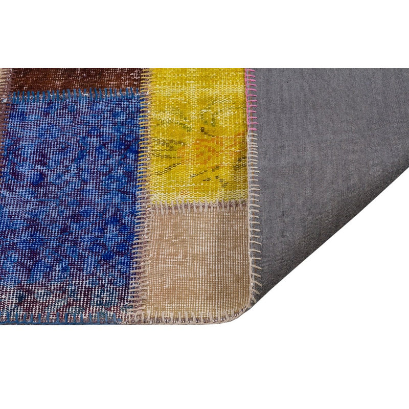 Tapis jaune brun moderne Modern