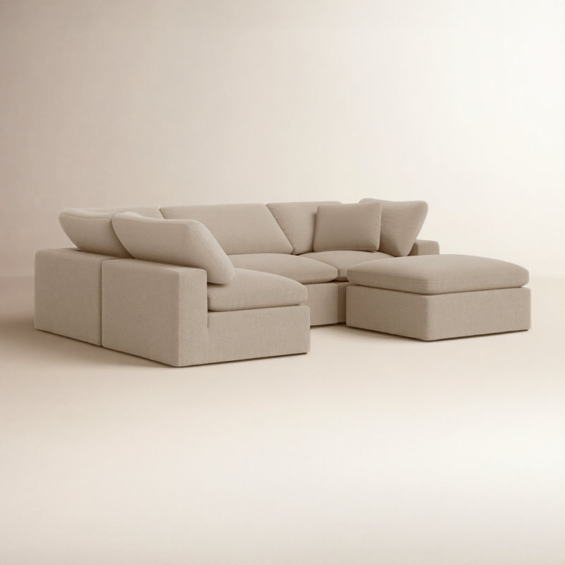 Canapé modulaire Calana, Amande, 5 morceaux