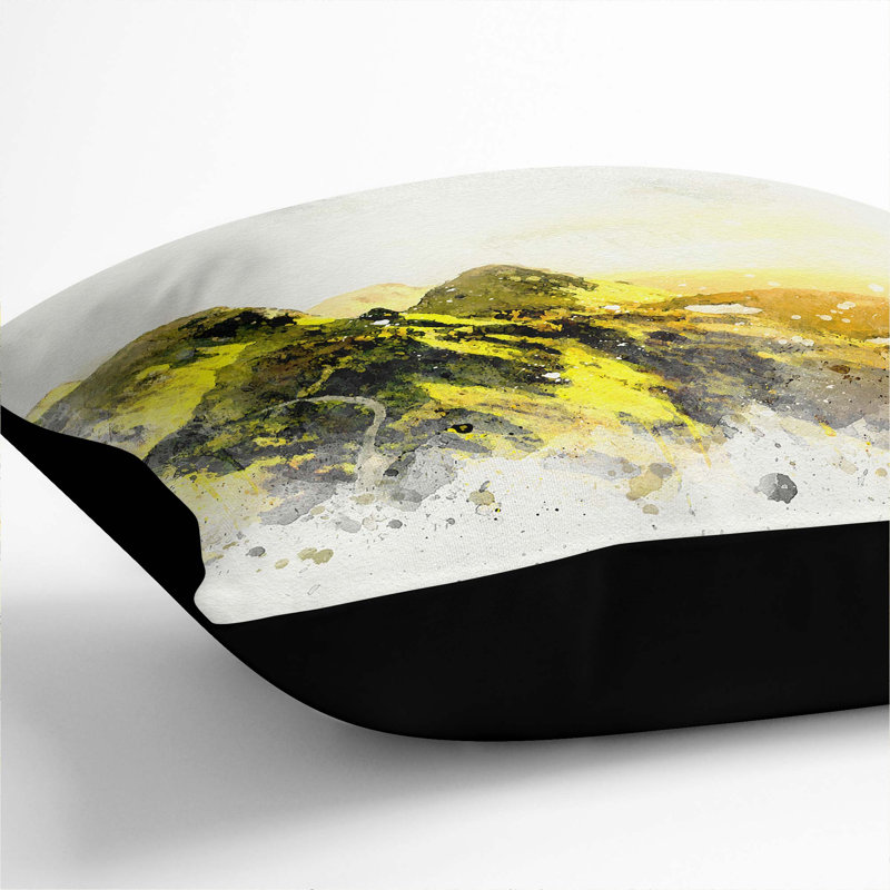 Square Cushion, 55cm H x 55cm W x 20cm D, Black