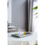 Miroir rectangulaire argenté 20 "x 12" avec détails floraux - Miroir mural polyvalent et plateau de présentation