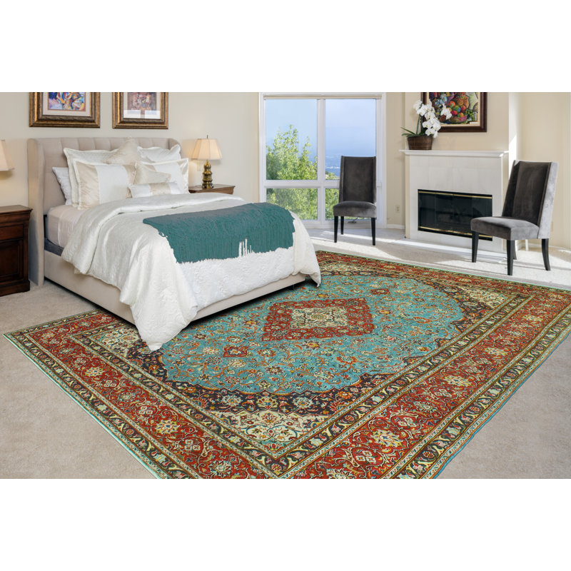 Tapis unique rouge 6 pi 6 po x 9 pi 3 po Qua