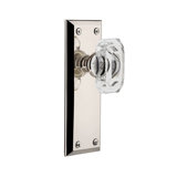 Grandeur Fifth Avenue Plate Single Dummy with Baguette Crystal Door Knob
