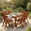 Chaise de patio en teck Erasmo