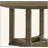Weathered Oak Finish Round Dining Table