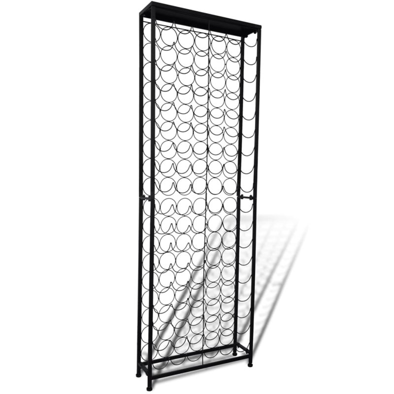 Braylyn Floor Wine Bottle Rack Black