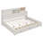 Wooden Daybed With 3 Storage Drawers, Upper Soft Board, Shelf, And A Set Of Sockets And USB Ports-1377707933-1377707930