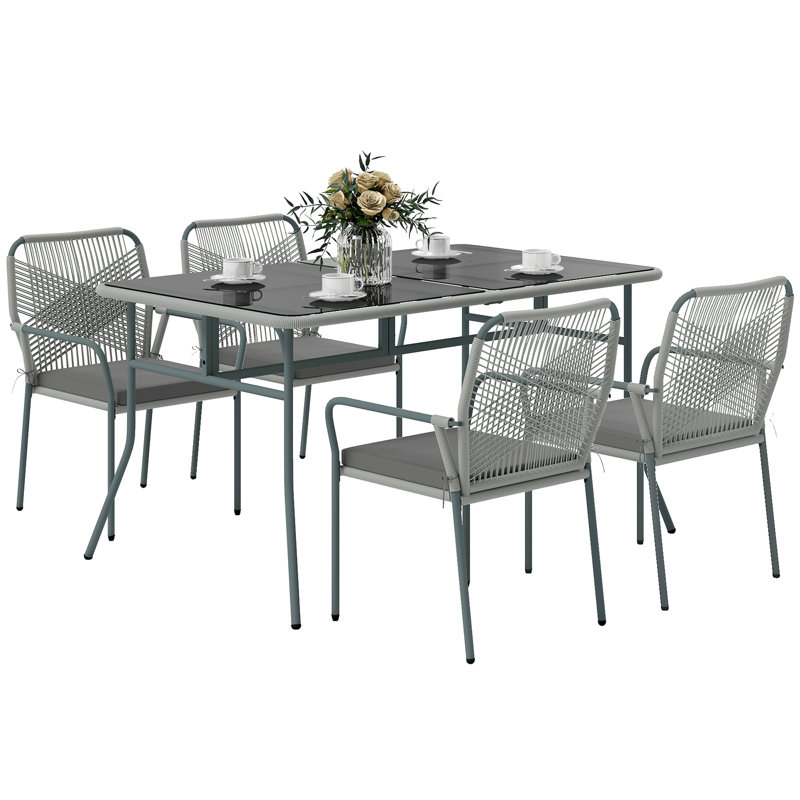 Resin Rattan Dining Set