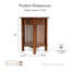 Table de bout avec rangement Oakcrest