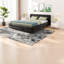Lits modernes spacieux avec rangement, plateforme en chenille pour grand lit
