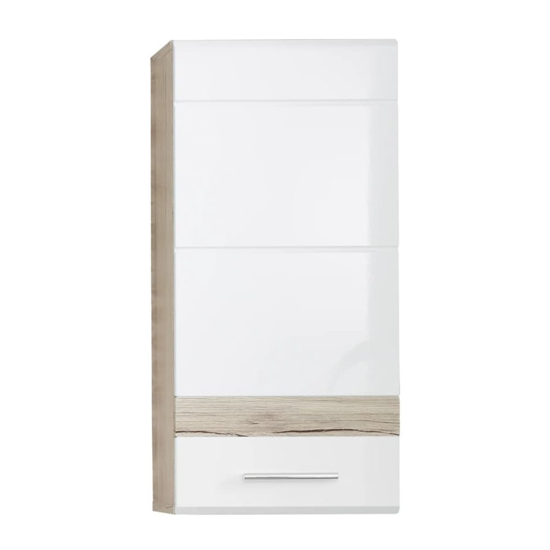 Itianna Bathroom Cabinet, White/Light San Remo Oak