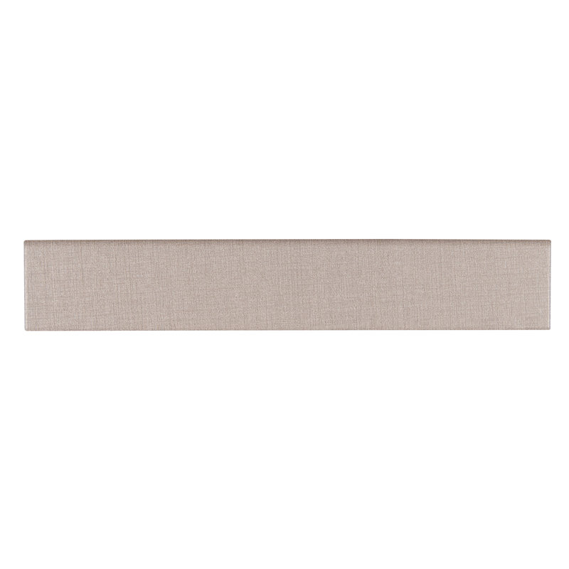 Copra 3 in. x 18 in. Matte Porcelain Bullnose Tile Trim, Argent