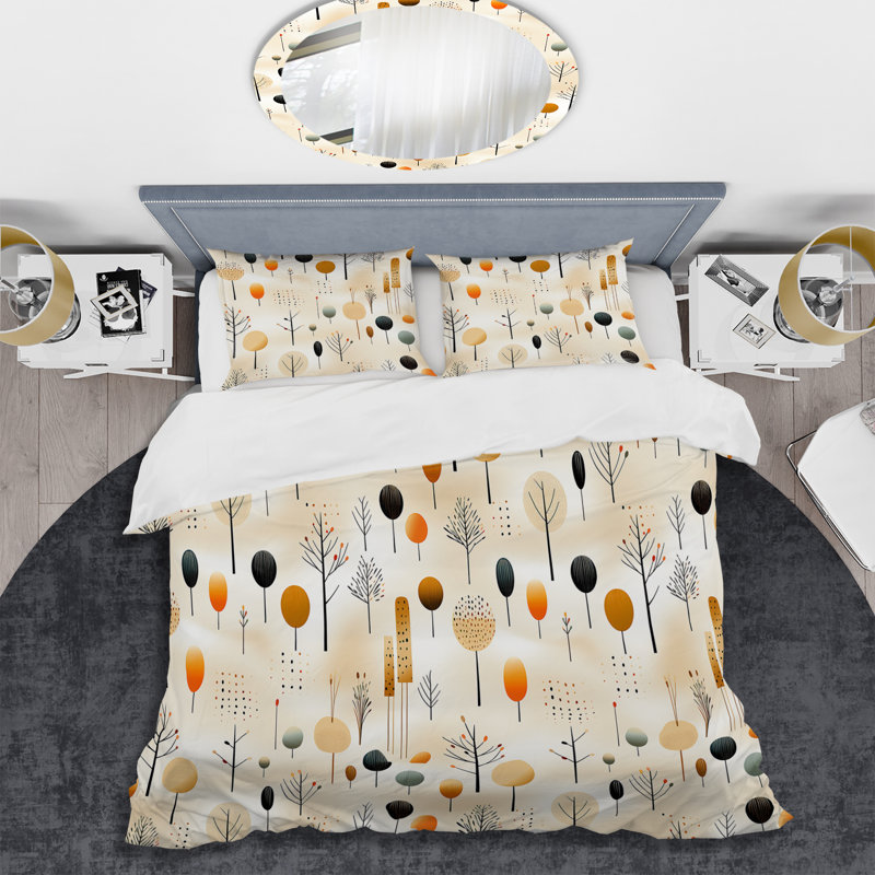 Ensemble de housse de couette Minimalisme, Housse de couette pour grand lit et 2 taies décor
