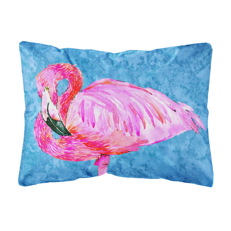 Coussin décoratif intérieur/extérieur flamant rose