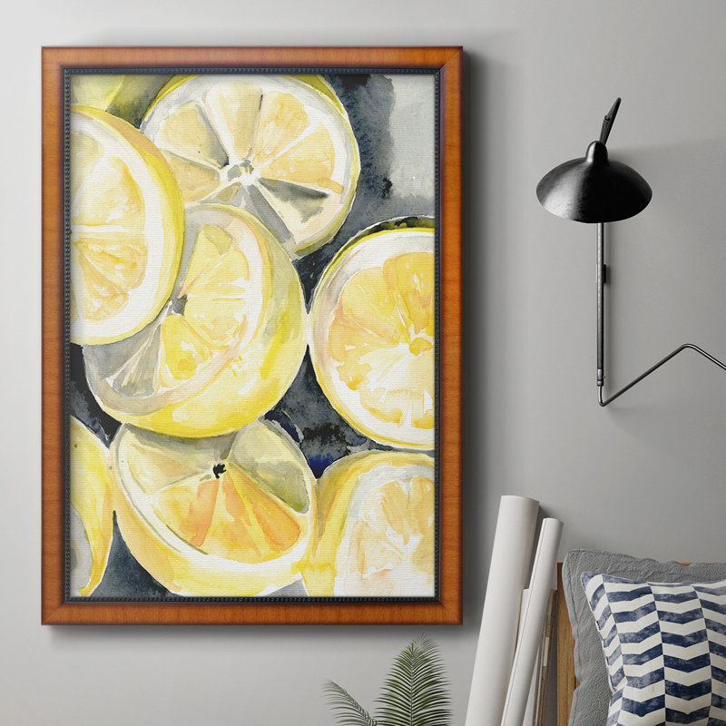 " Lemon Slices I " Painting Print, 20" H x 16" W