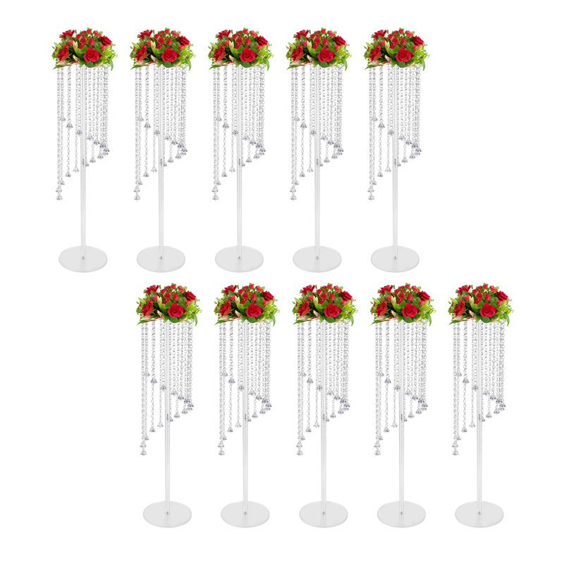 Centre de table en acrylique, H 31,5 po x l 7,87 po x P 7,87 po