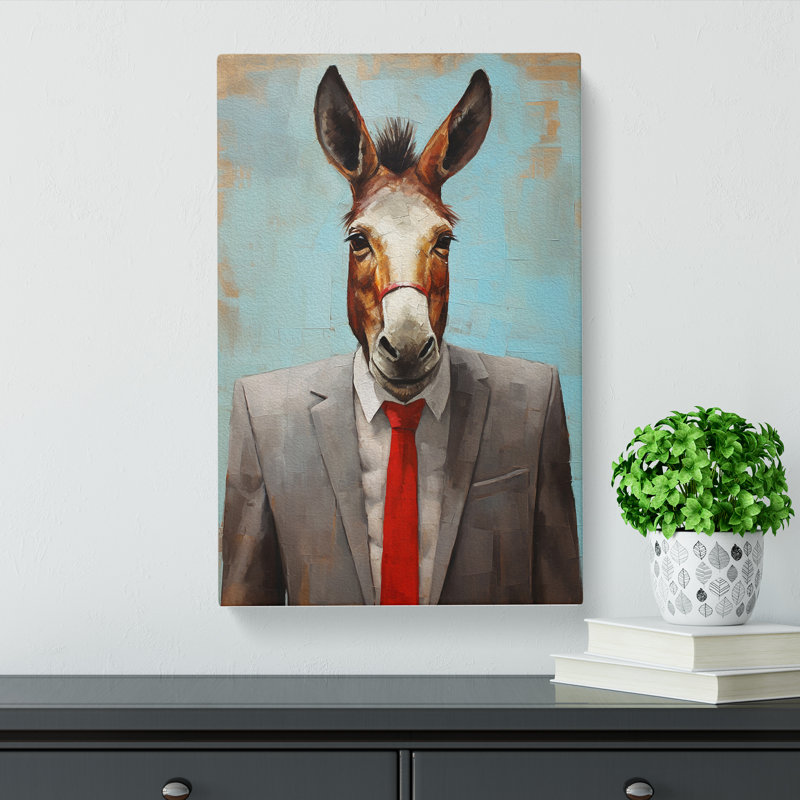 Donkey Modern - Wrapped Canvas, 76cm H x 50cm W x 3cm D