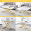 Table et chaise modernes et minimalistes modernes: quatre chaises en lin noir, bureau texturé blanc, pieds réglables en métal enduit doré pour la cuisine