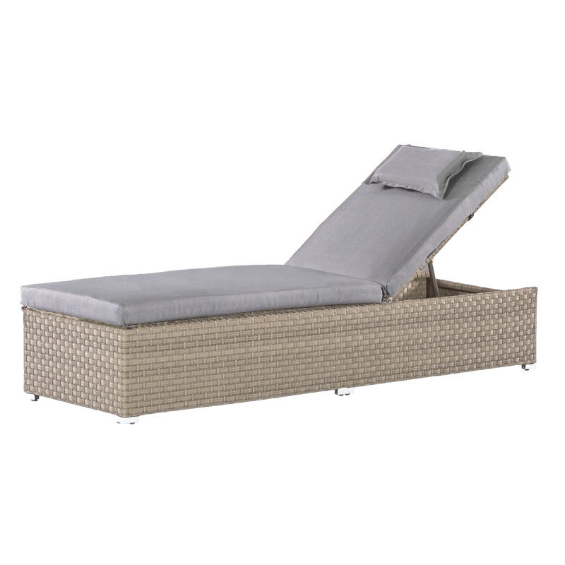198cm Long Single Chaise with Cushions