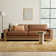 Adika 98.8'' Genuine Leather Upholstered Sofa
