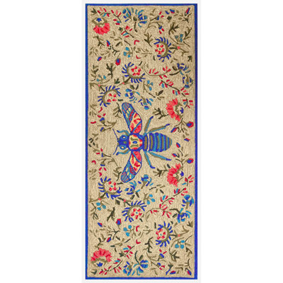 Treport Floral Polyester Kitchen Mat