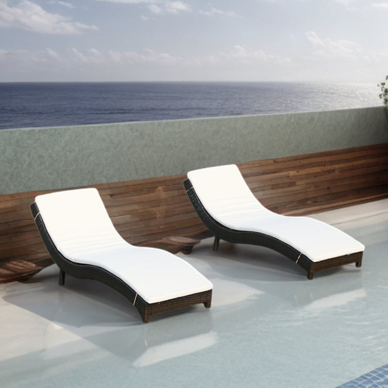 Raellen Outdoor Chaise Lounge