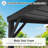8 x 10 ft Outdoor Patio Gazebo Lean to Wall Mounted Metal Pergola with Sloped metal for Patio & Deck-125523402