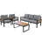 4-Piece Outdoor Patio Conversation Set-1400490243