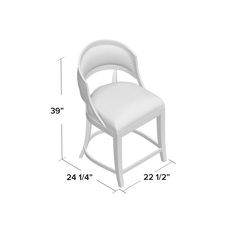Boheme Garnier Barrel Back Counter Stool