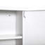 Armoire à pharmacie murale en acier à 3 niveaux pour la salle de bain, verrouillable avec 2 clés (armoire)