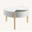 Table basse ronde avec rangement Sowers