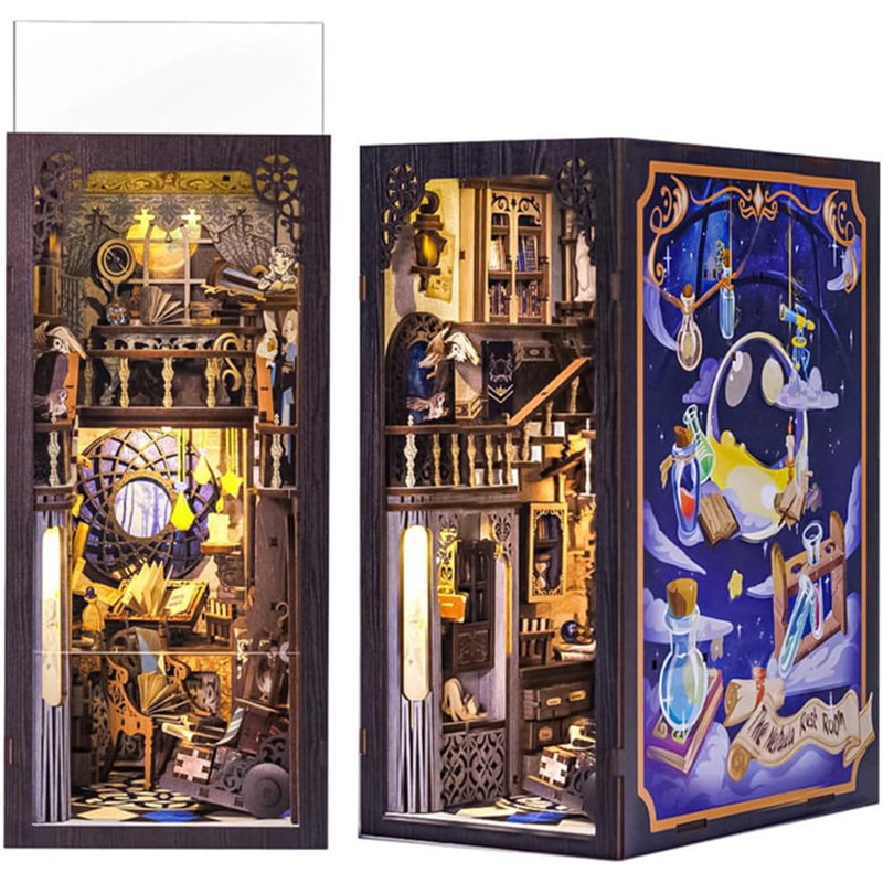 Book Nook Wizardi Miniature - Nebula Common Room Roombox Kit