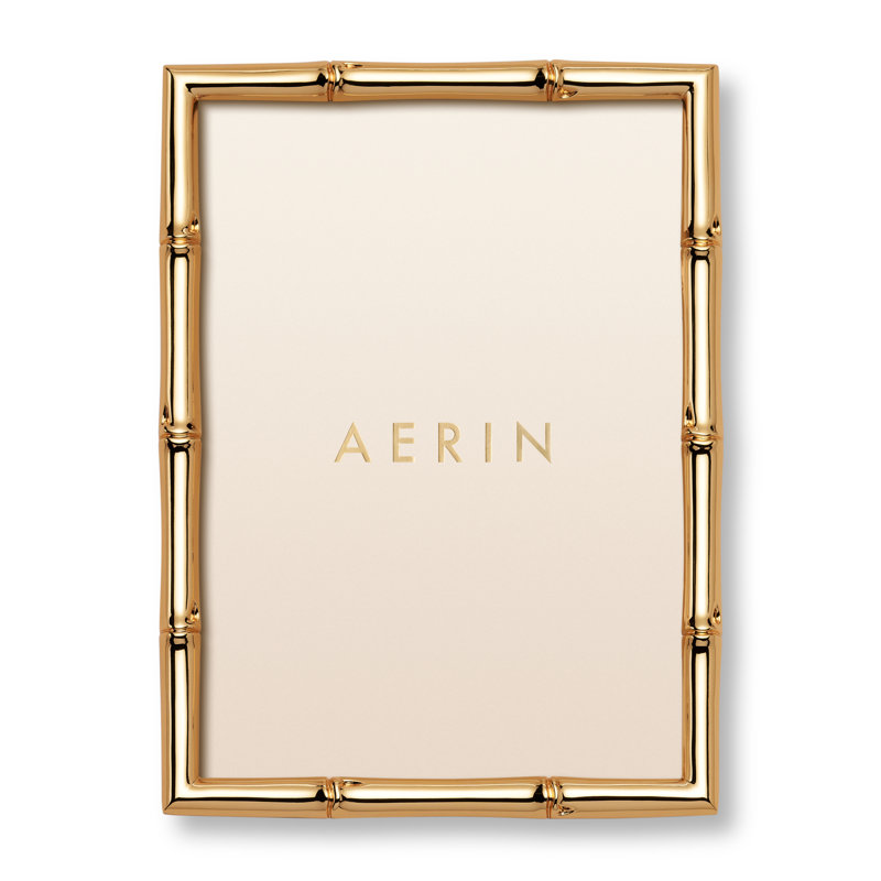 Ava Gold Metal Picture Frame with Mat, 5" x 7"