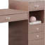 Yezy 3Pc Vanity LED Mirror Desk Set With Padded Stool, Blush Pink