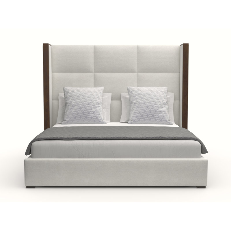 Dipson Upholstered Wingback Bed, Off White Revolution®, California King (Mid)