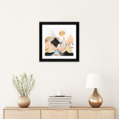 Impression d’art graphique, "mountainscape III" par Elisabeth Fredriksson