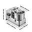 Robot culinaire commercial 6,3 pte 6 L, hachoir à légumes 1800 W, pour légumes, fruits, noix, bol en acier inoxydable de qualité alimentaire, coupeur 110 V avec lame en forme de S, cadran à vitesse variable