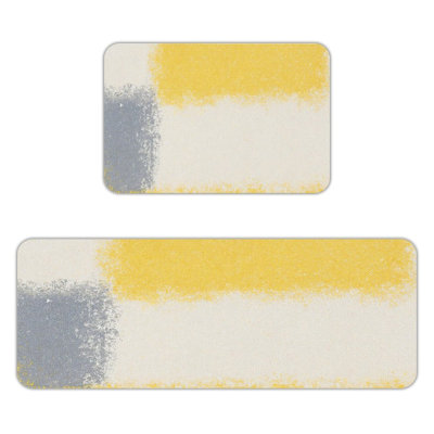 Ensemble de 2 tapis de cuisine Minimalist Color Block